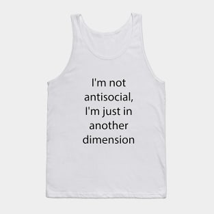 Nerdy and Geeky Quote 7 Tank Top